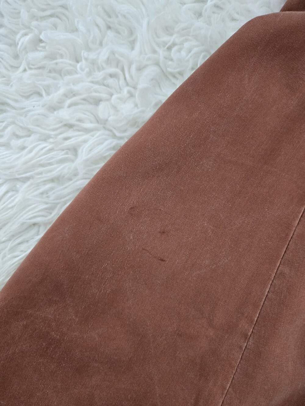 Quince Rust Button-Front Mini Dress - Picture 7 of 11